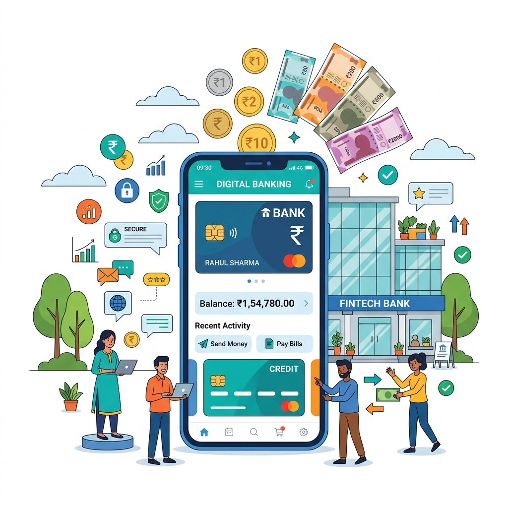 Digital Banking Illustration